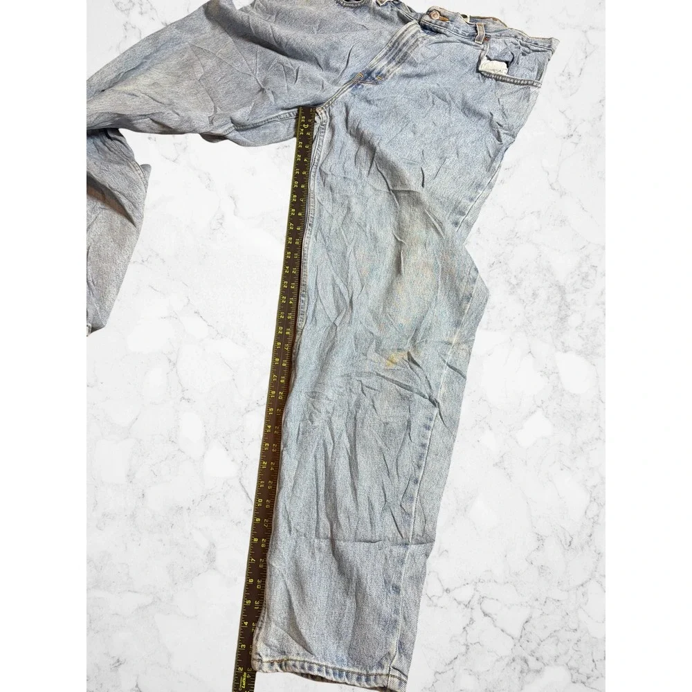 Levis 560 Comfort Fit Jeans Mens 38x34 Light Wash Blue Tapered Leg Denim Vintage